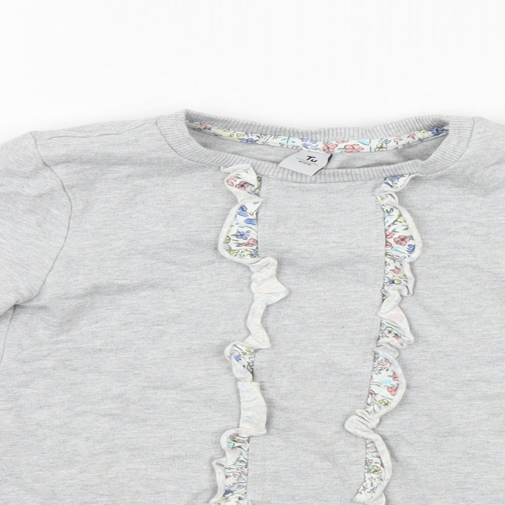 TU Girls Grey   Pullover Sweatshirt Size 4-5 Years