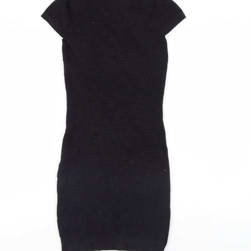 French Connection Womens Black Striped  Mini  Size 8