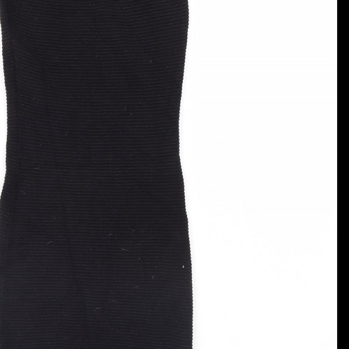 French Connection Womens Black Striped  Mini  Size 8