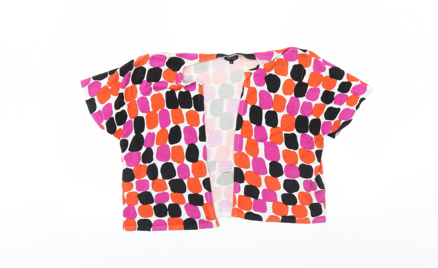 Jaegar Womens Multicoloured Polka Dot  Shrug Jumper Size XL