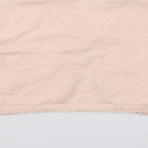 Primark Girls Pink   Shrug Jumper Size 7-8 Years