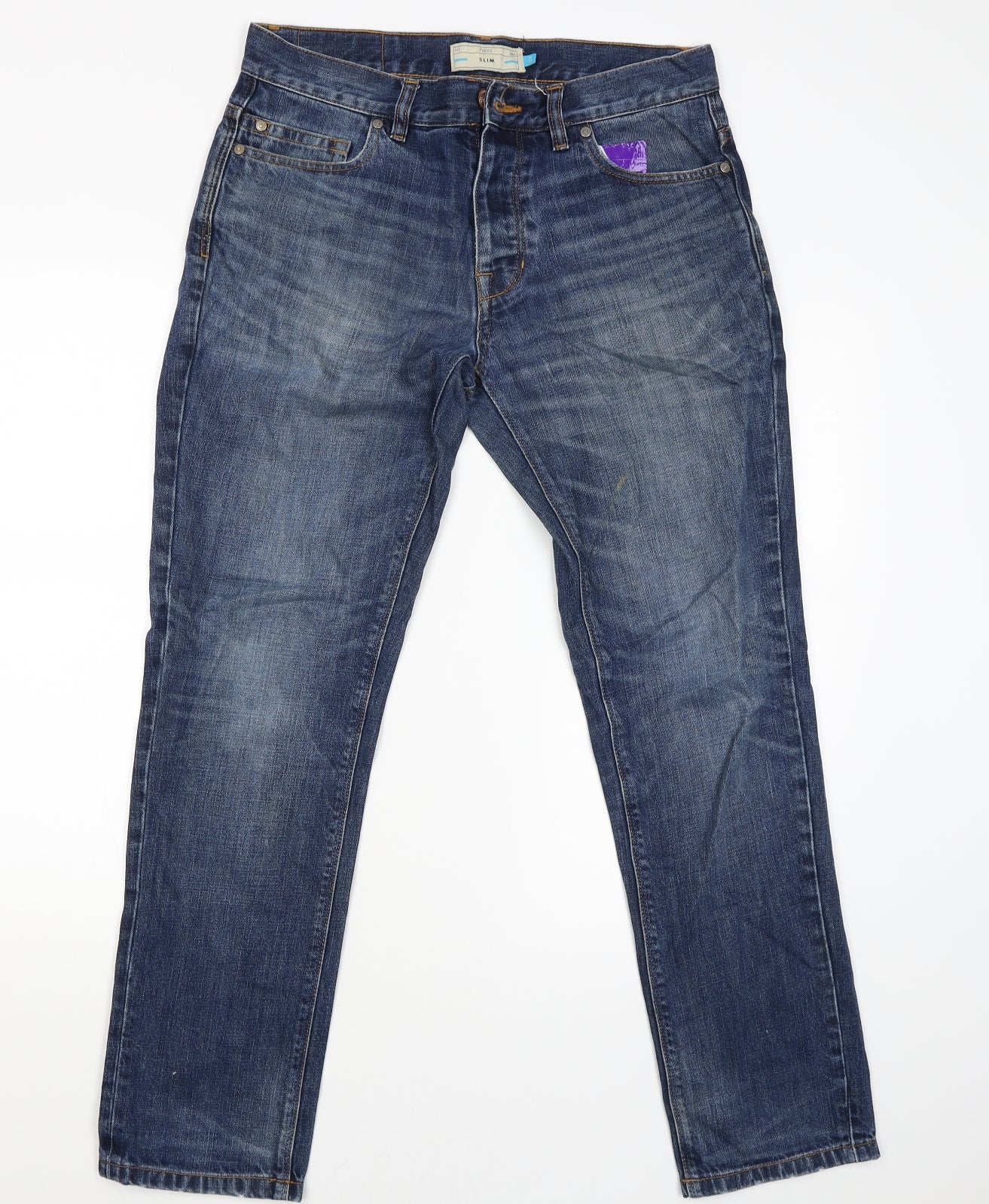 NEXT Mens Blue   Straight Jeans Size 32 L29 in