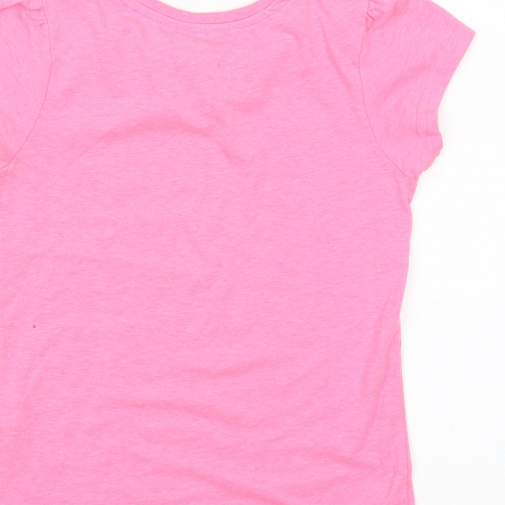 Young Dimension Girls Pink   Basic T-Shirt Size 6-7 Years  - Ice Lolly