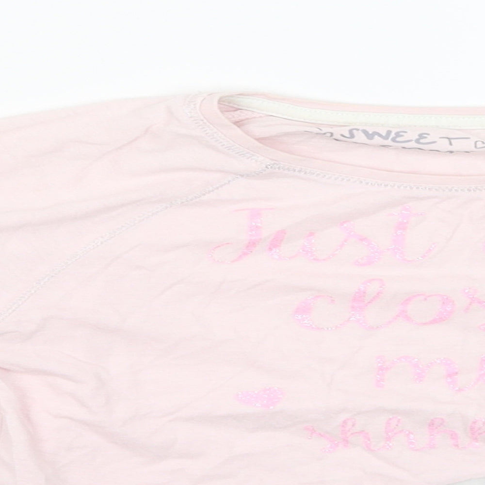 Sweet Dreams Girls Pink   Basic T-Shirt Size 7 Years  - Panda