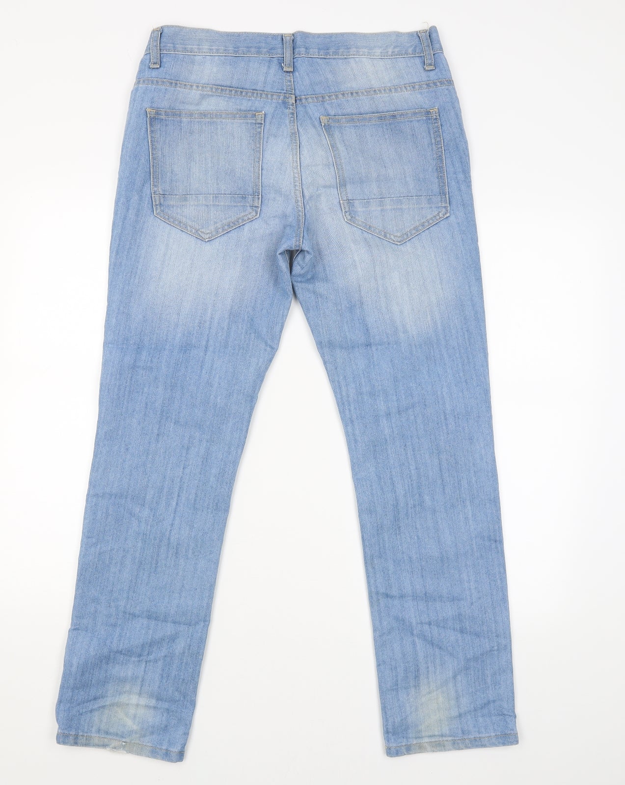 Denim.CO Womens Blue   Straight Jeans Size 32 L28 in