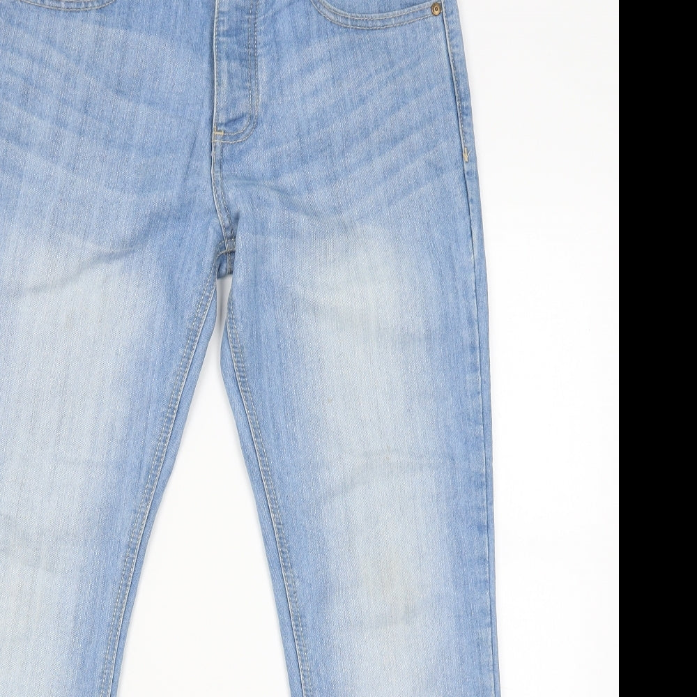 Denim.CO Womens Blue   Straight Jeans Size 32 L28 in