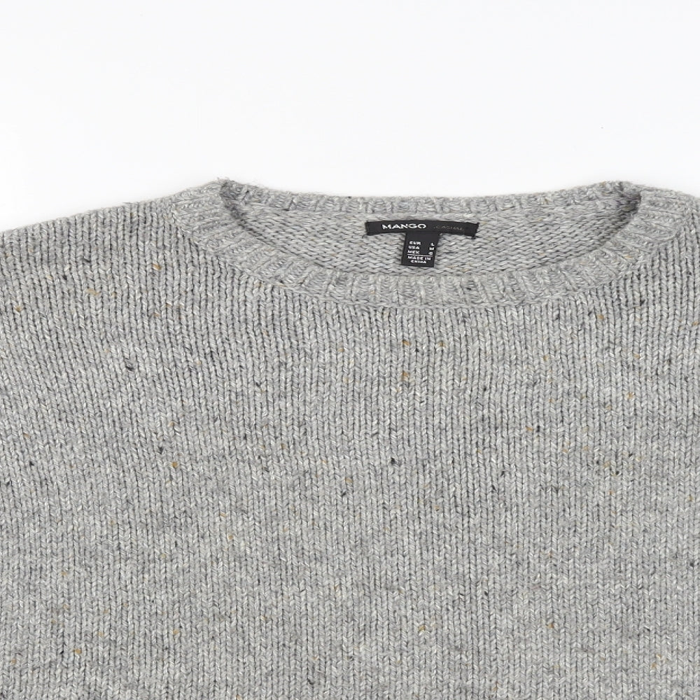 Mango Womens Grey   Pullover Jumper Size L