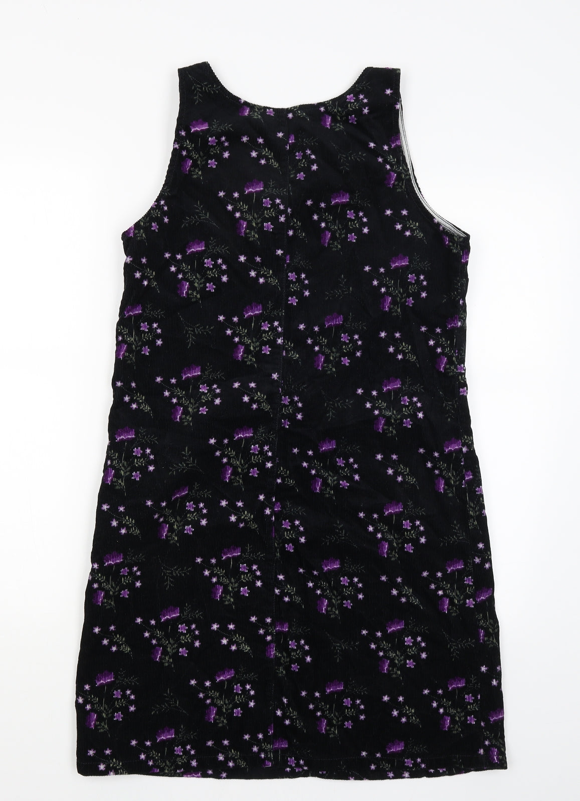 TU Womens Black Floral  Tank Dress  Size 10