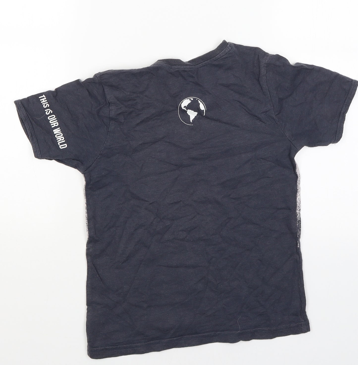 Nutmeg Boys Blue   Basic T-Shirt Size 7-8 Years  - Lion