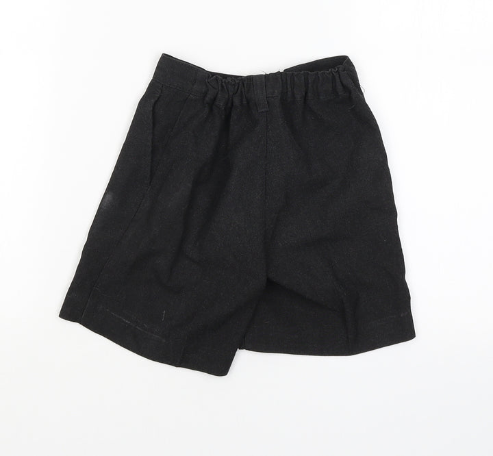 Marks and Spencer Girls Grey Bermuda Shorts Size 5 Years - School shorts