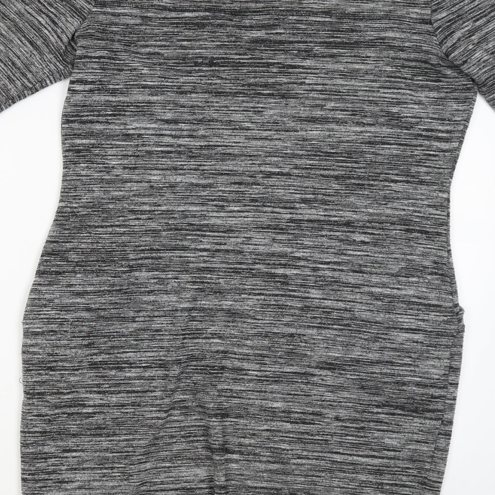 M&S Womens Grey   Pencil Dress  Size 12