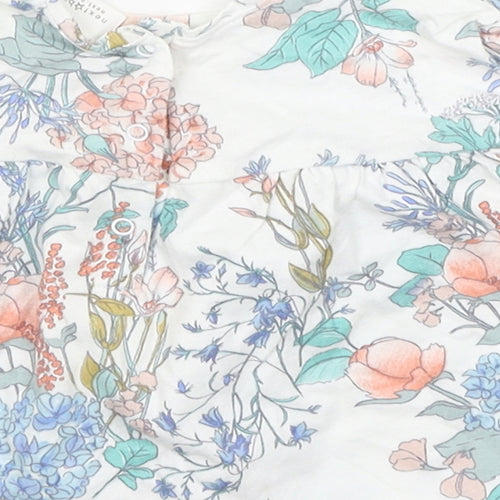NEXT Girls White Floral  A-Line  Size 3-6 Months