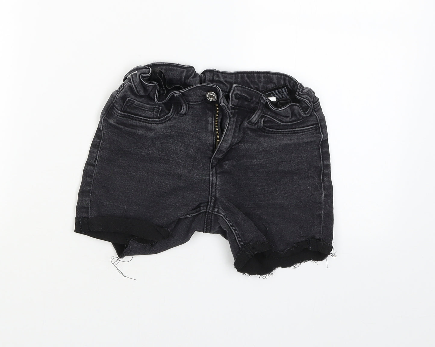 H&M Girls Black   Hot Pants Shorts Size 10-11 Years - Distressed