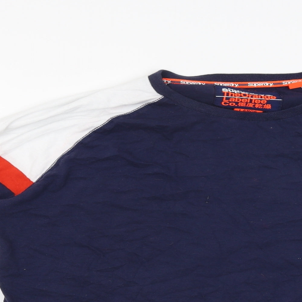 Superdry Mens Blue    T-Shirt Size L