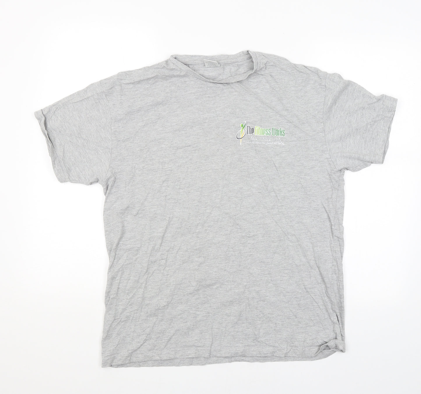 Uneek Womens Grey   Basic T-Shirt Size L  - The Fitness works