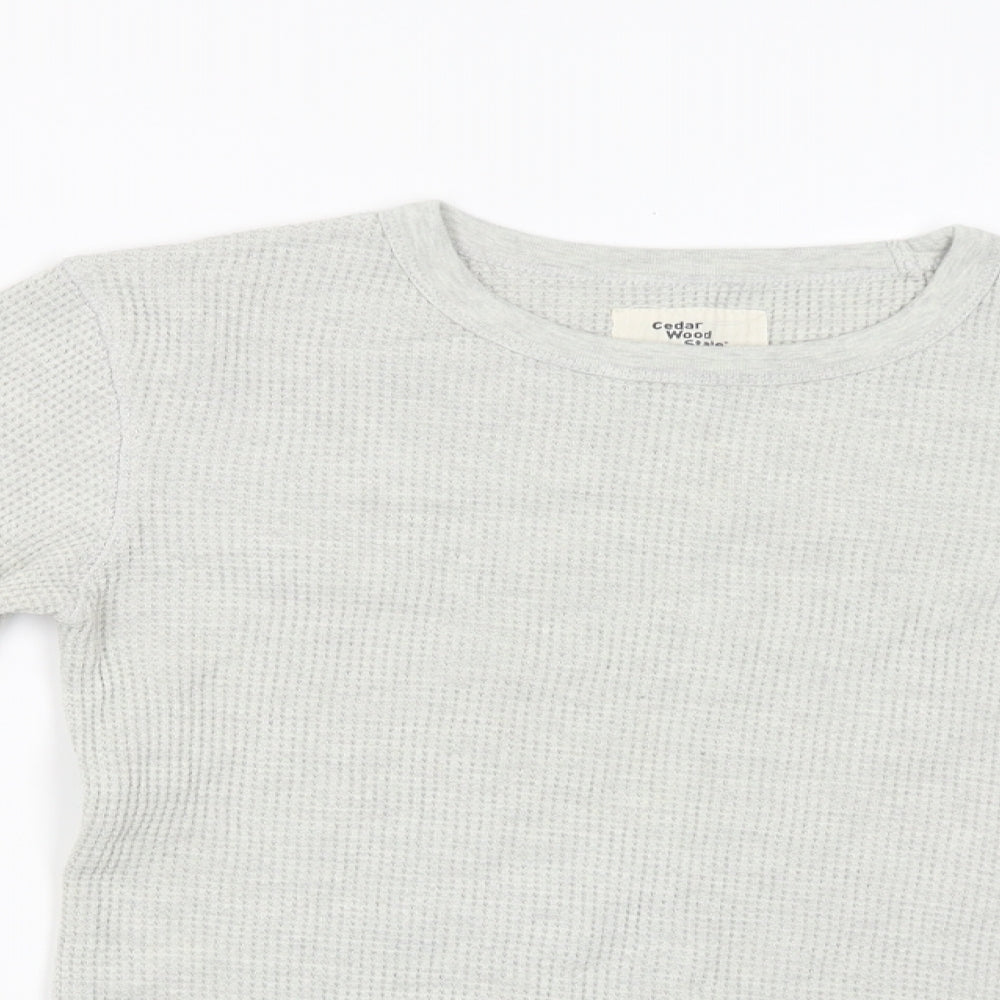 Cedar Wood State Mens White   Pullover Jumper Size S