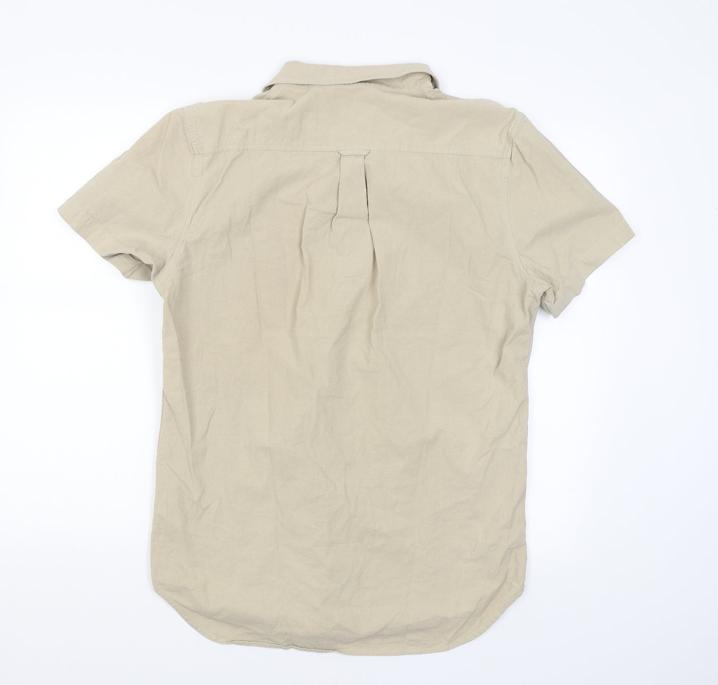 New Look Mens Beige    Button-Up Size M