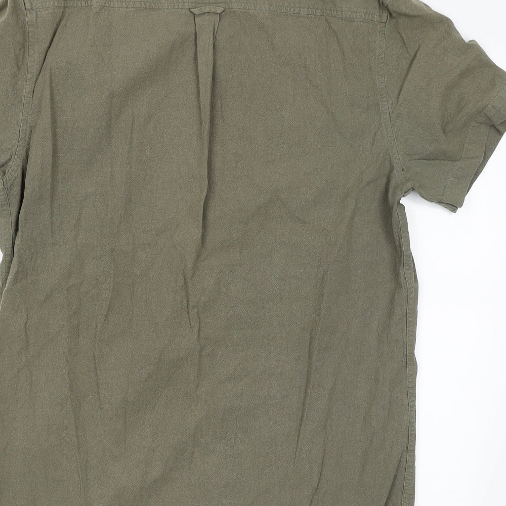 New Look Mens Green    Button-Up Size M
