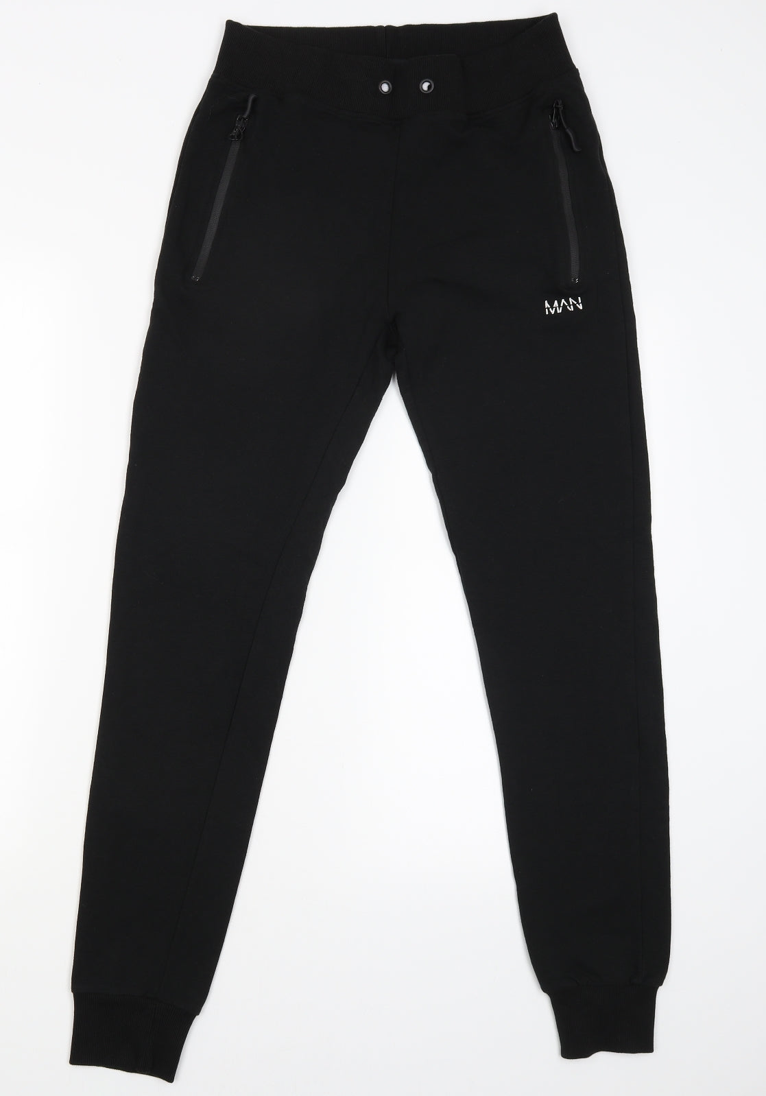 Boohoo Man Mens Black   Sweatpants Trousers Size L L28 in