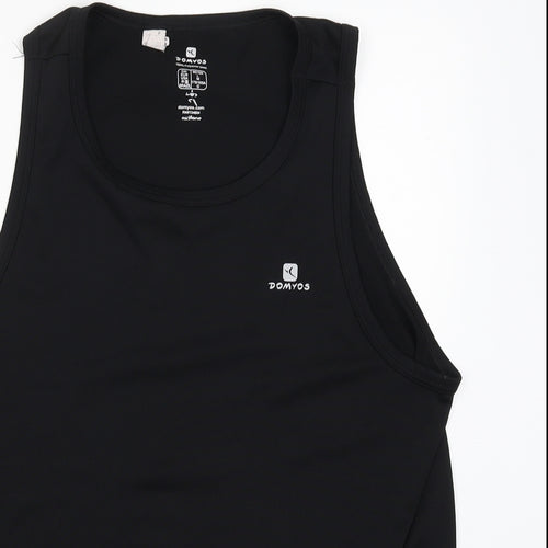 DOMYOS Womens Black   Basic T-Shirt Size L