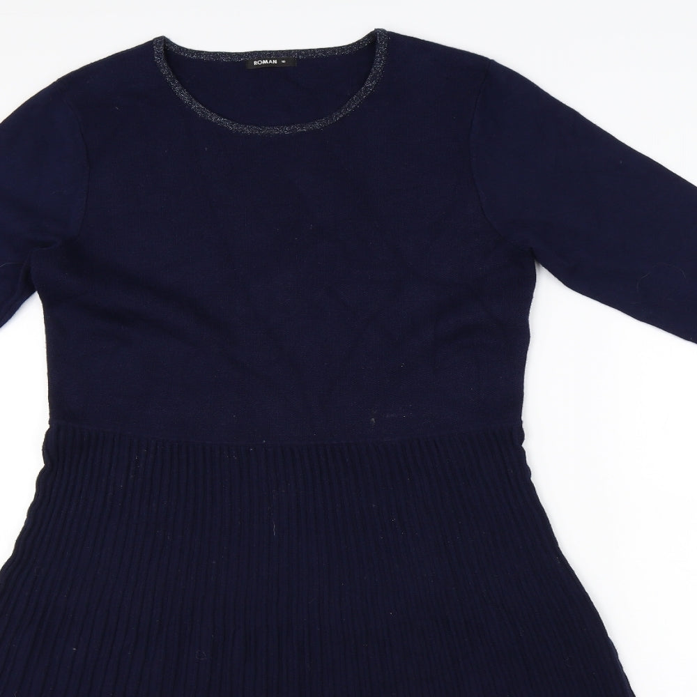 Roman Womens Blue   Shift  Size 10