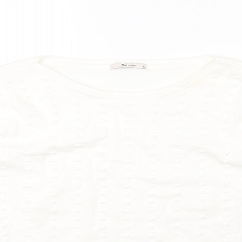 TU Womens White   Pullover Jumper Size 10