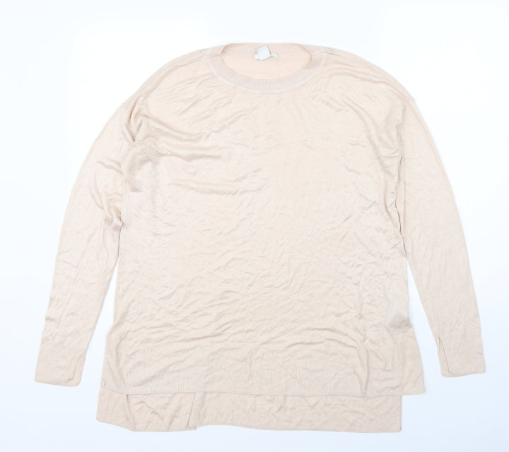 H&M Womens Pink Pullover Jumper Size M