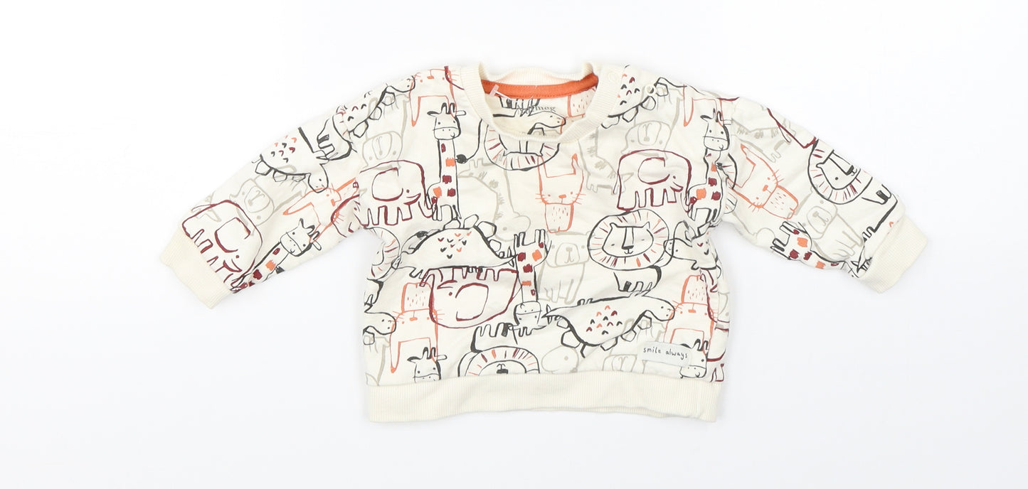 Nutmeg Baby Beige   Pullover Jumper Size 3-6 Months