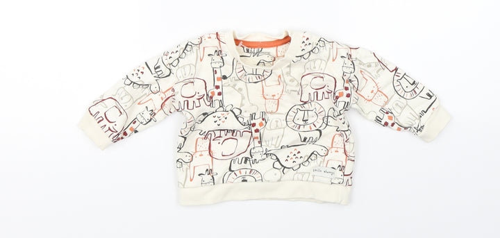 Nutmeg Baby Beige   Pullover Jumper Size 3-6 Months