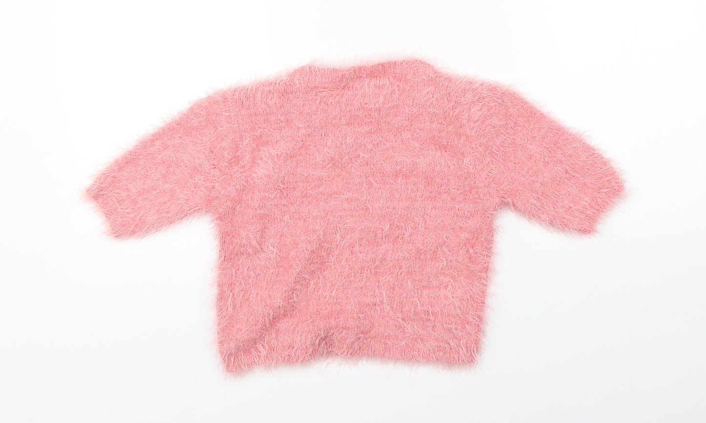 YD Girls Pink   Pullover Jumper Size 11-12 Years