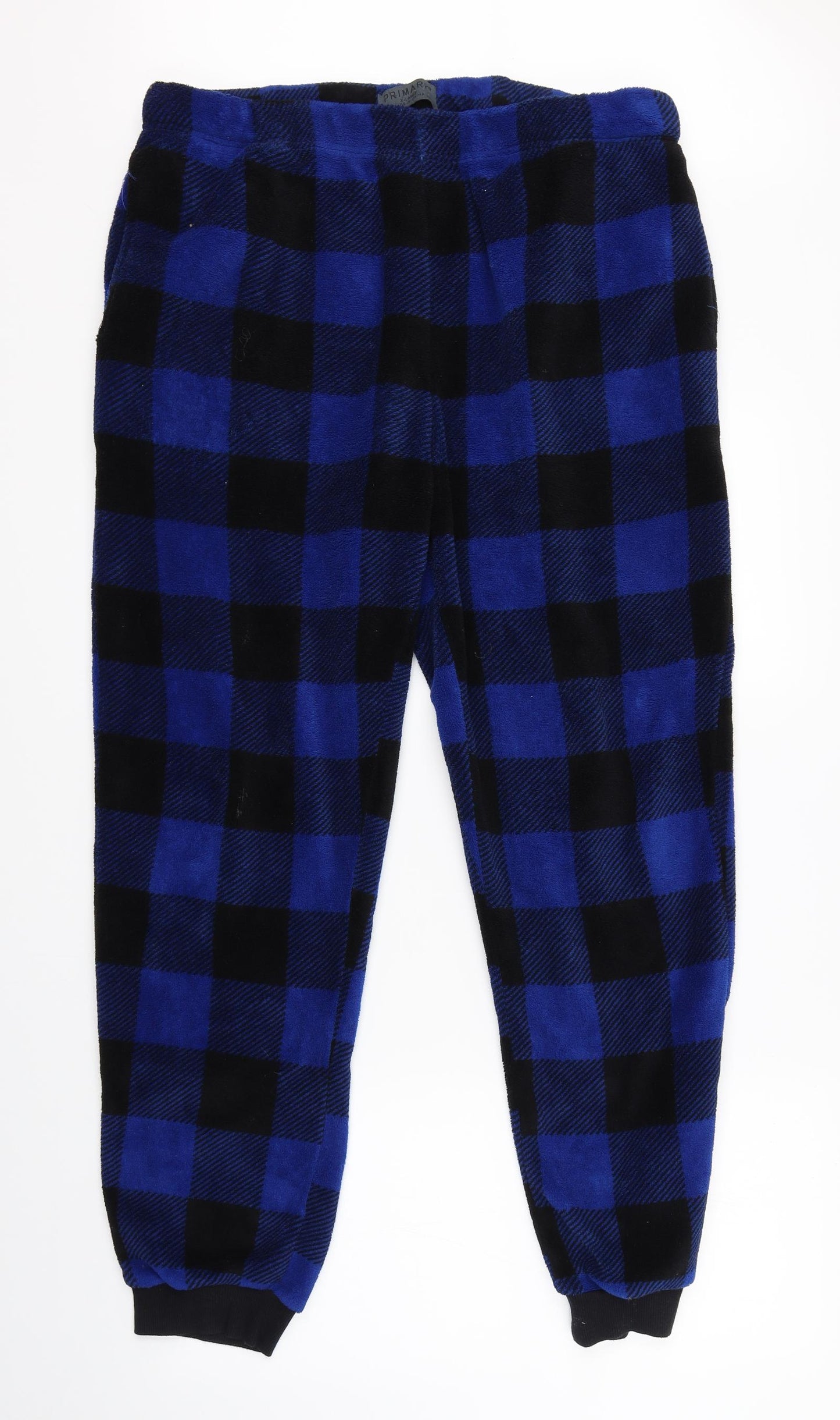 Primark Mens Blue Check   Pyjama Pants Size XL