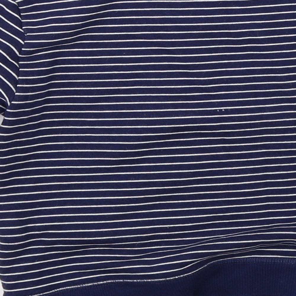 Debenhams Boys Blue Striped  Pullover Jumper Size 4-5 Years  - firetruck