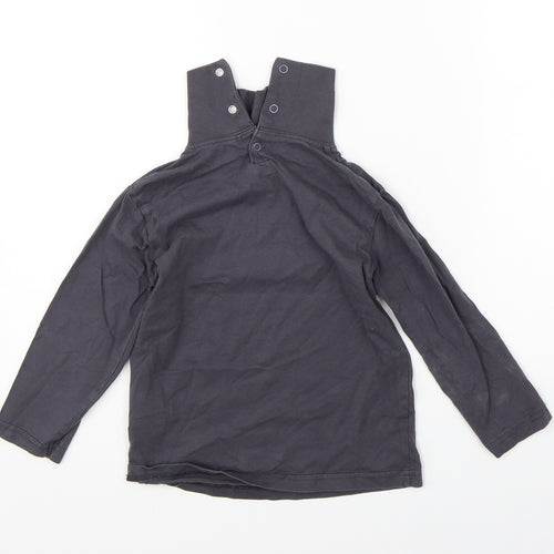 Preworn Girls Grey   Basic T-Shirt Size 5 Years