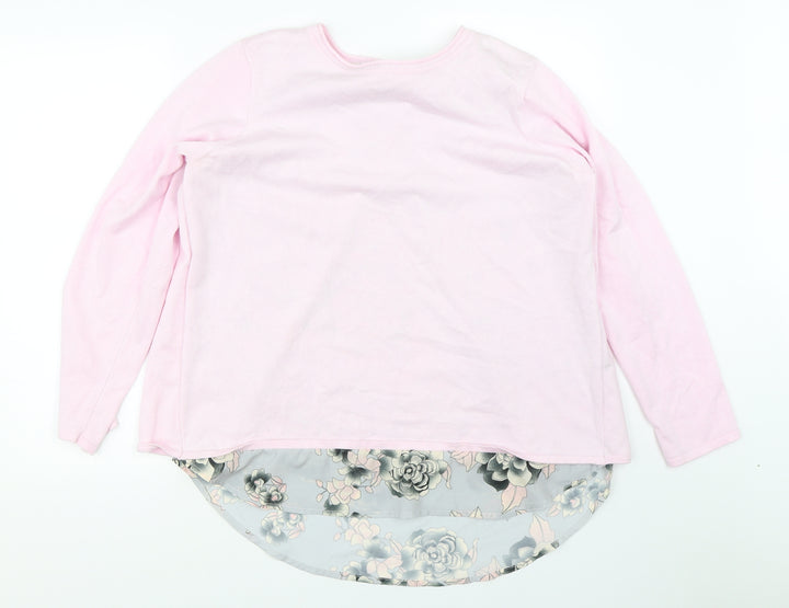 Bonmarché Womens Pink Pullover Jumper Size M