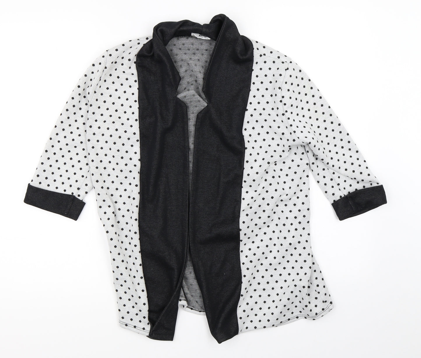 Tammy Girls White Polka Dot  Cardigan Jumper Size 14-15 Years