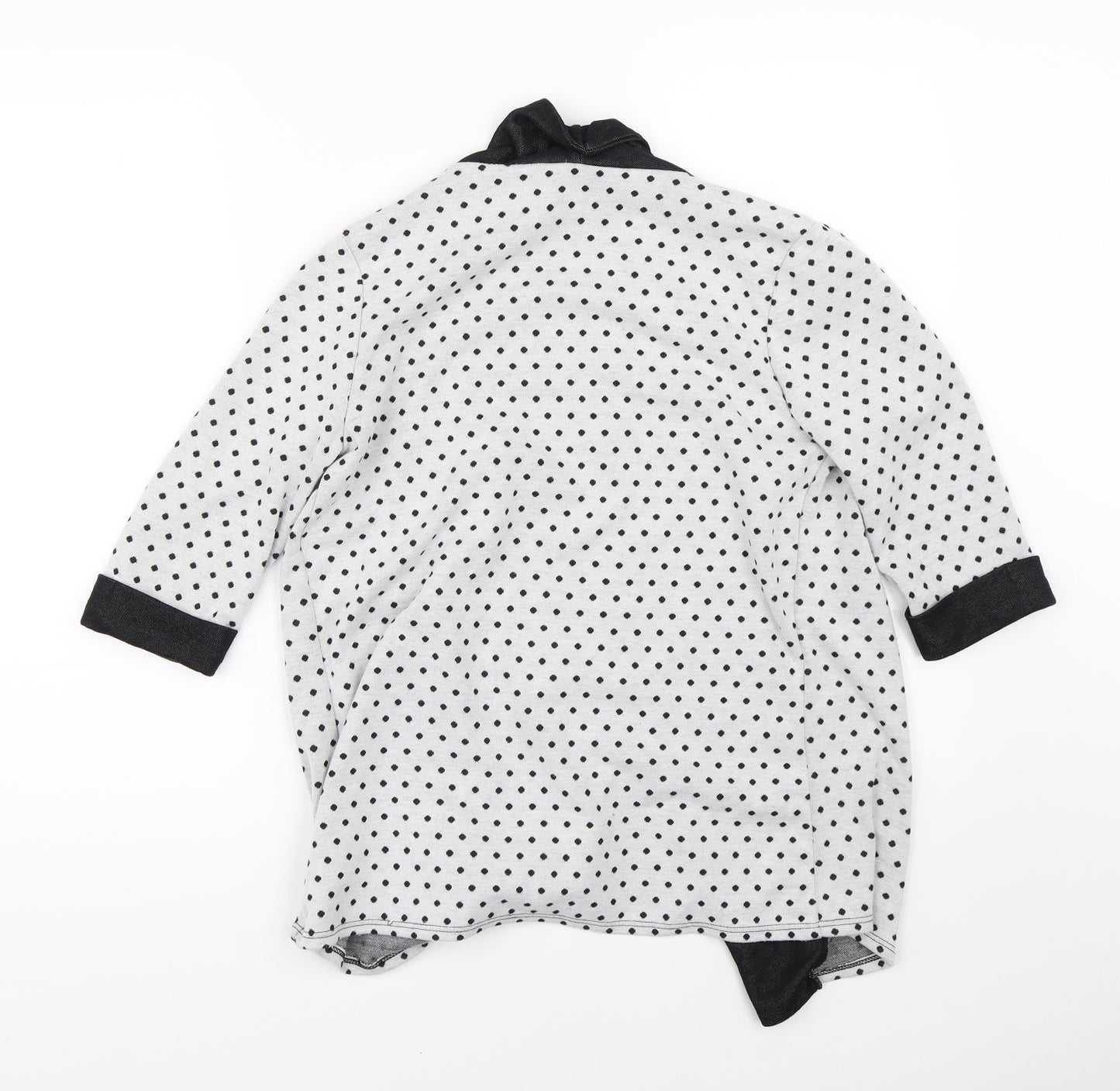 Tammy Girls White Polka Dot  Cardigan Jumper Size 14-15 Years