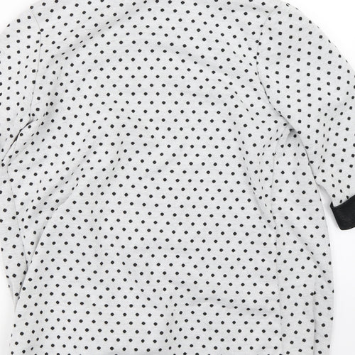Tammy Girls White Polka Dot  Cardigan Jumper Size 14-15 Years
