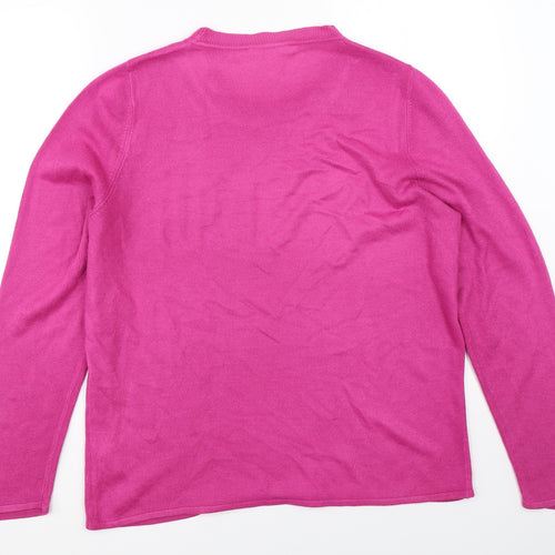Bonmarché Womens Pink   Pullover Jumper Size 14