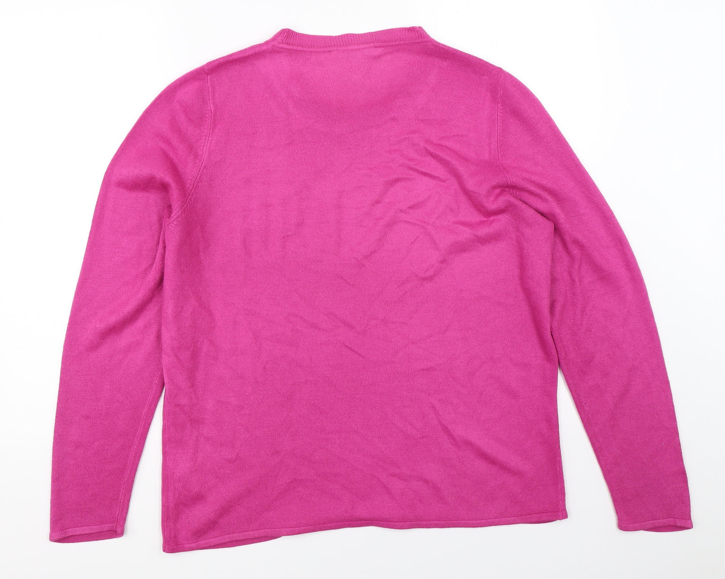 Bonmarché Womens Pink   Pullover Jumper Size 14