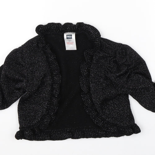 M&Co Girls Black   Shrug Jumper Size 8-9 Years
