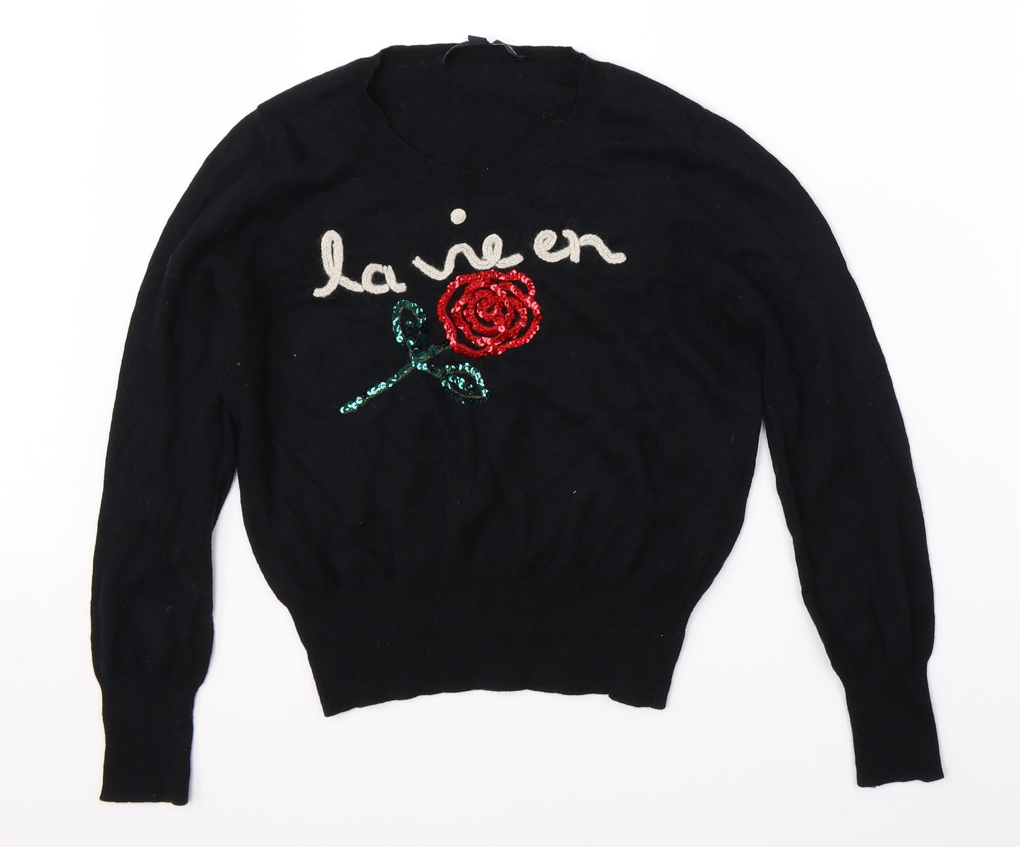 French Connection Womens Black   Pullover Jumper Size L