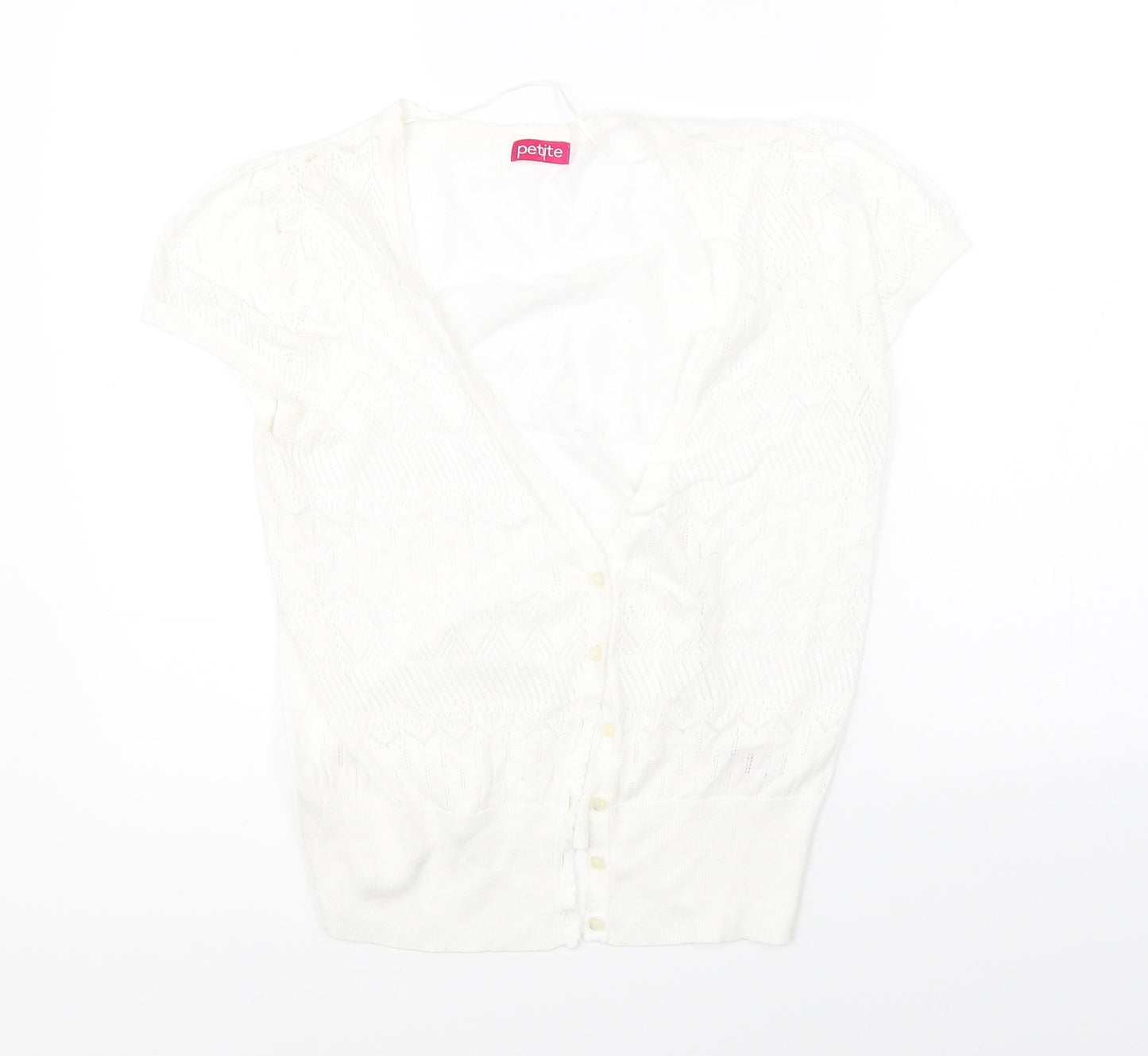 Petite Womens White   Shrug Jumper Size 14