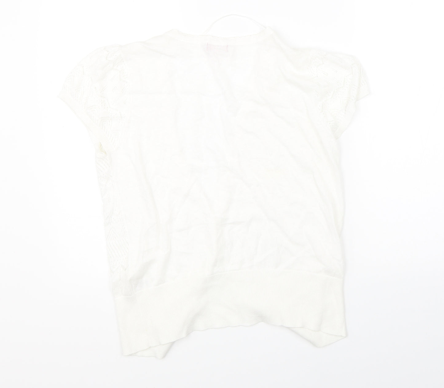 Petite Womens White   Shrug Jumper Size 14