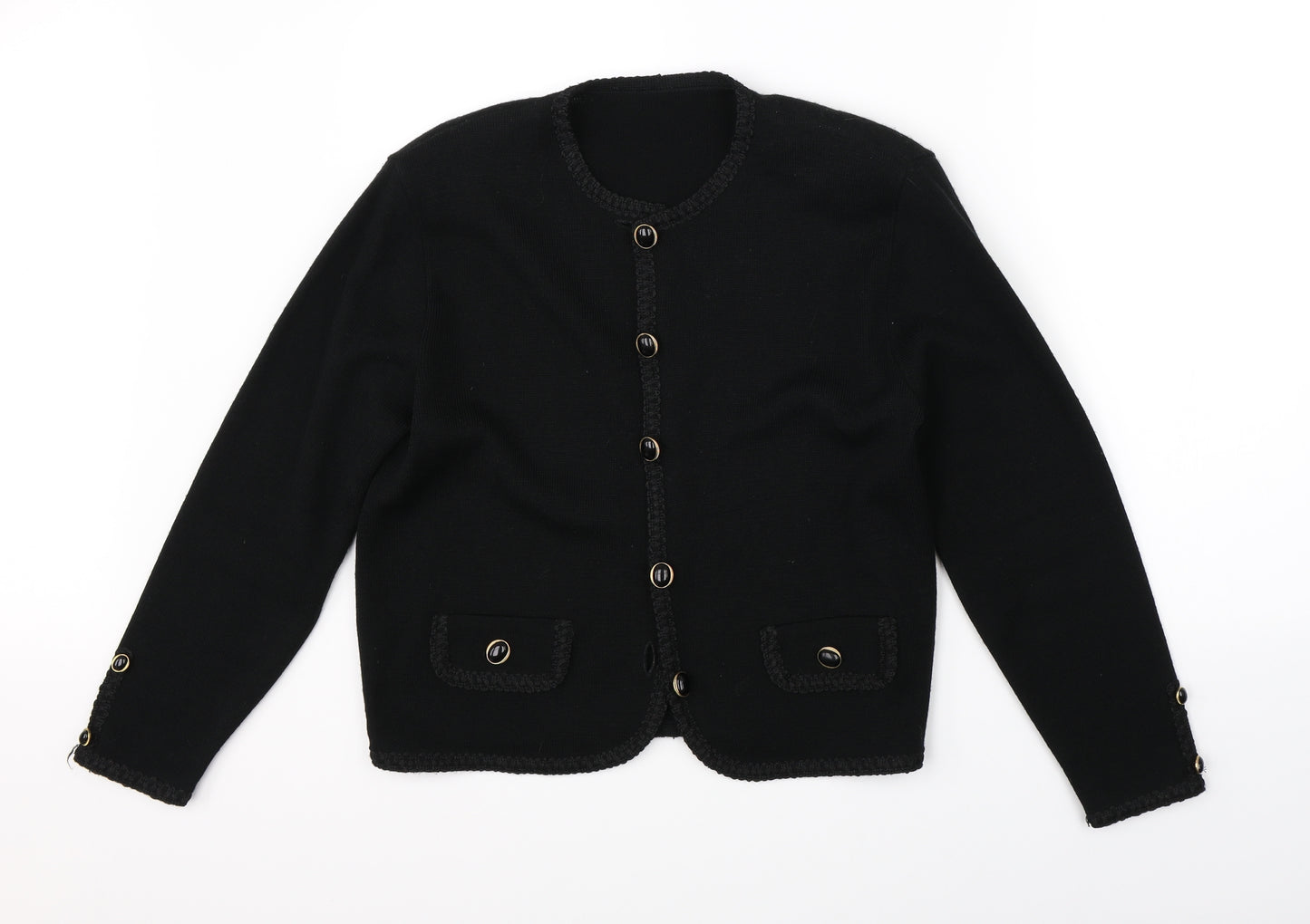 Marks & Spencer Womens Black   Cardigan Jumper Size 14