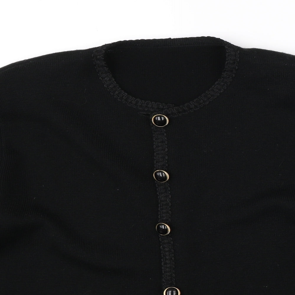 Marks & Spencer Womens Black   Cardigan Jumper Size 14