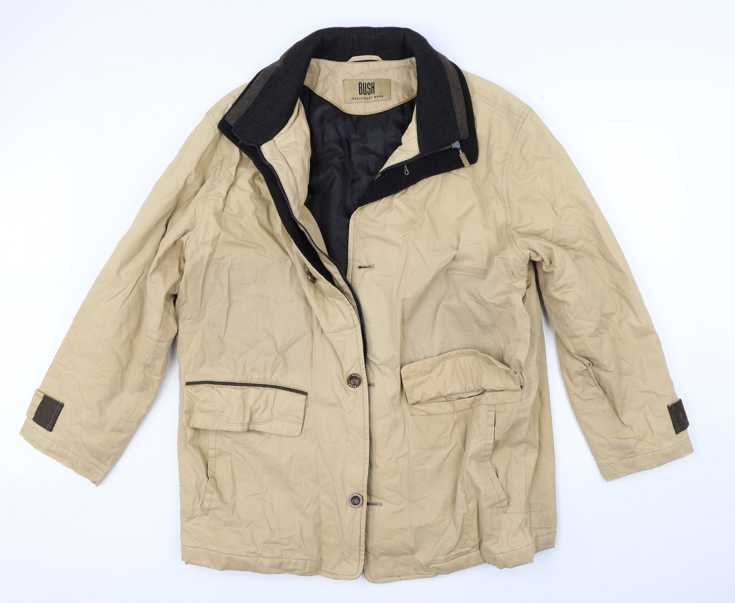 Bush Mens Beige   Jacket Coat Size 42
