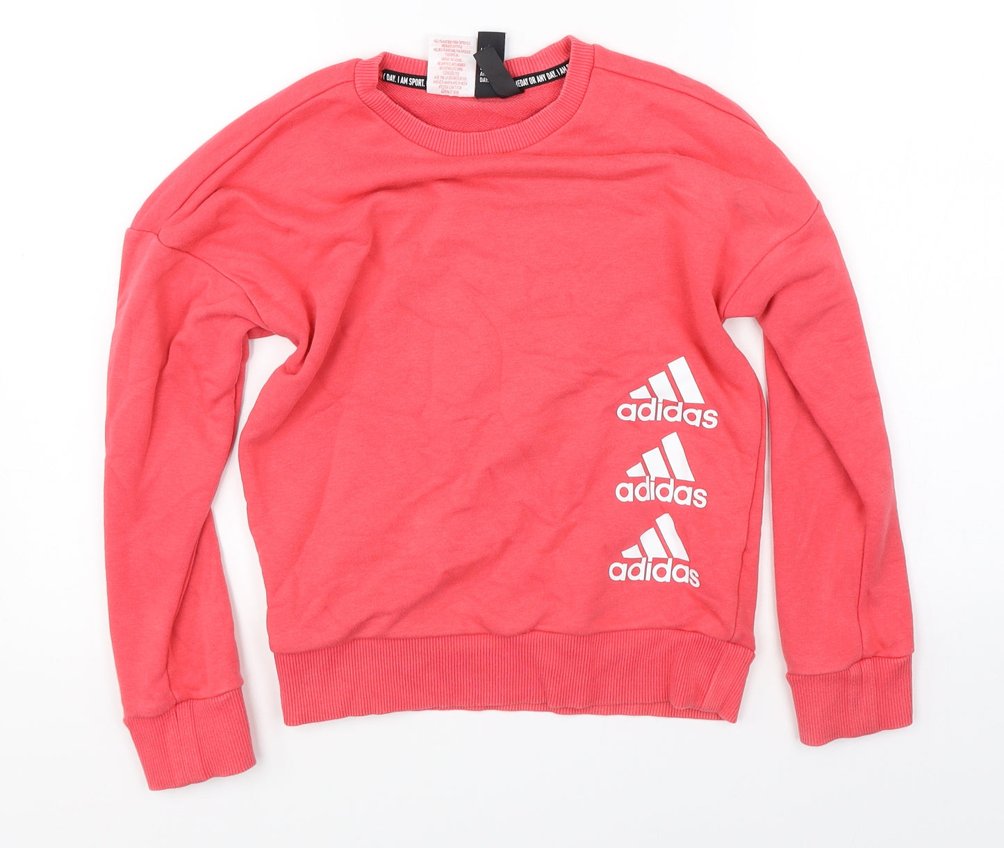 adidas Girls Pink   Pullover Sweatshirt Size 9-10 Years  - adidas