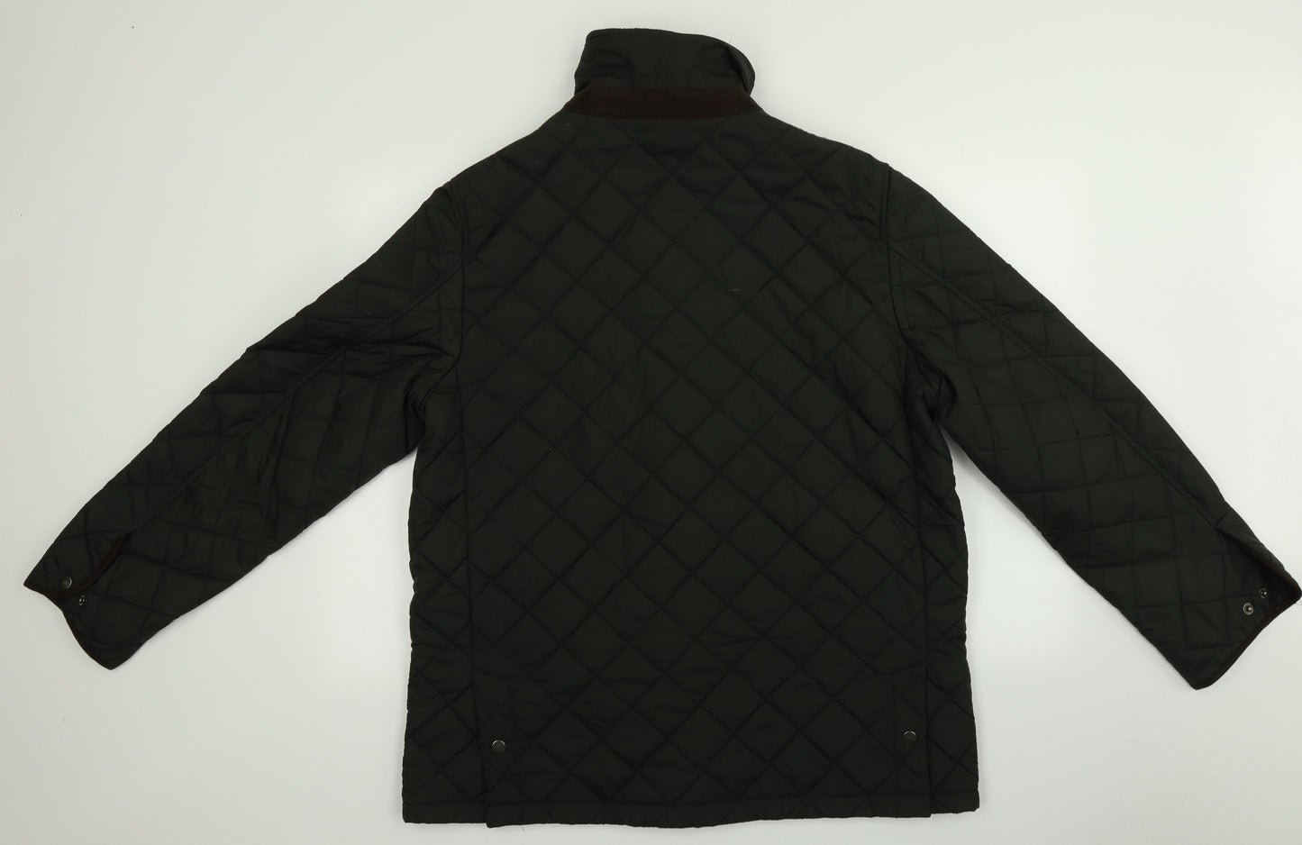 John Lewis  Mens Black   Quilted Coat Size XL