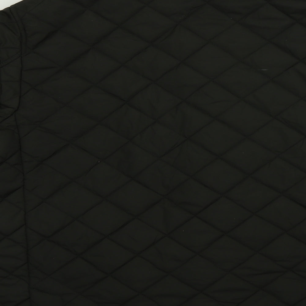 John Lewis  Mens Black   Quilted Coat Size XL