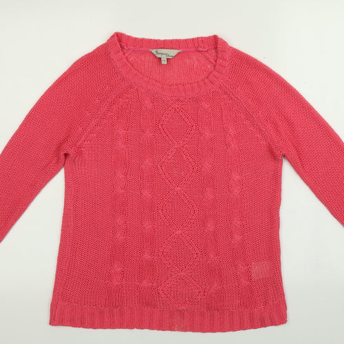 Inspire Collection Womens Pink   Pullover Jumper Size S